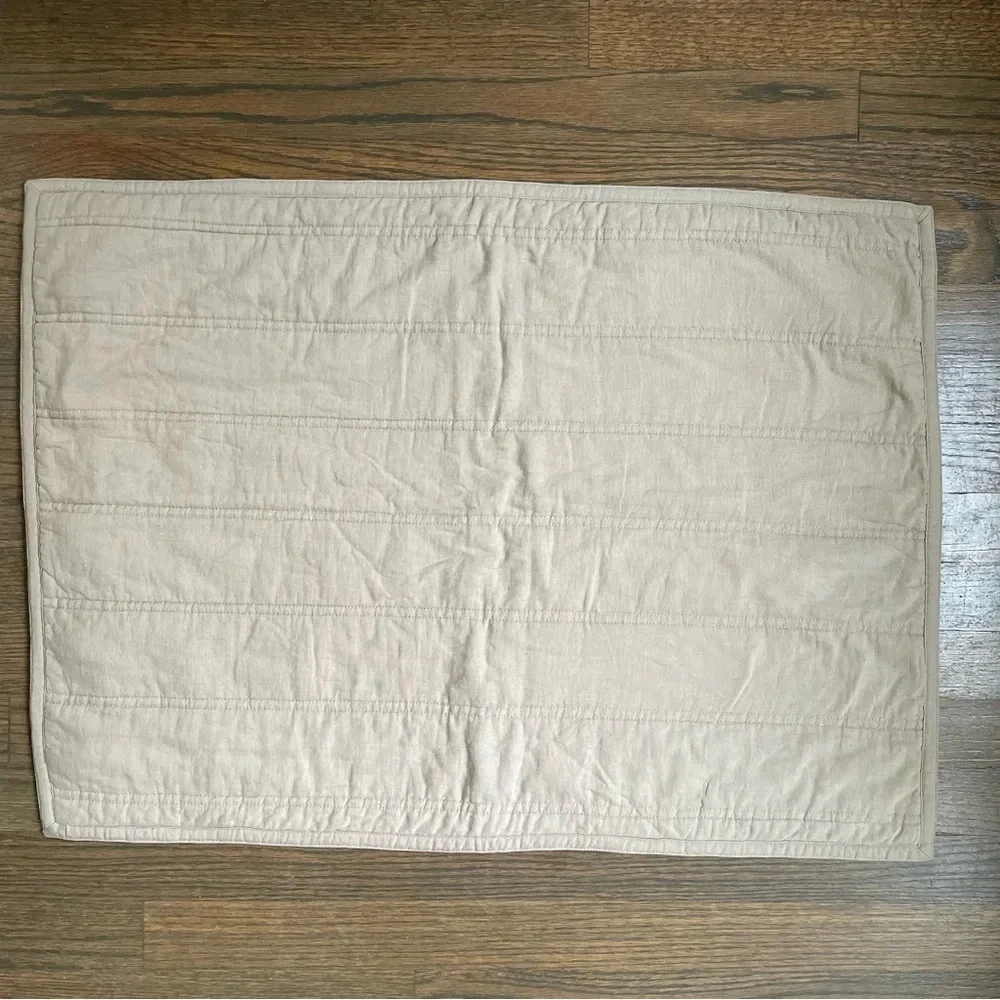 Ralph Lauren Set of 2 Pillow Cover Linen Blend Neutral Tan